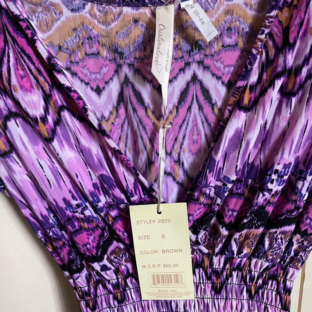 Cristinalove Patterned Long Maxi Boho Dress - Picture 3 of 6